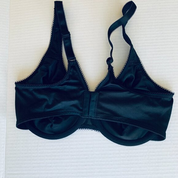 BRA WACOAL Underwire No Padding Black Adjustable Straps 36D - Picture 3 of 6